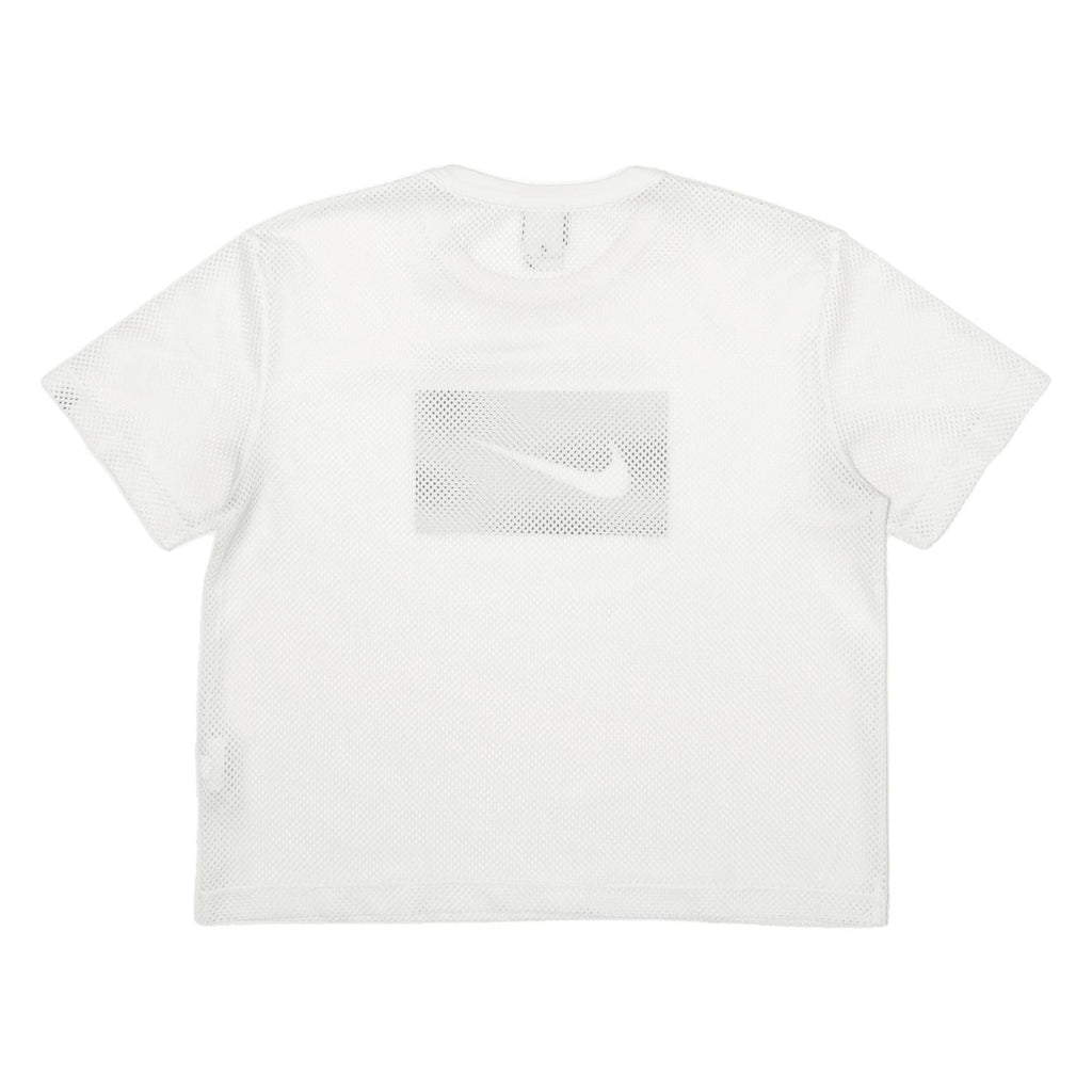 NIKE Cropped Womens Jersey White Crew Neck M