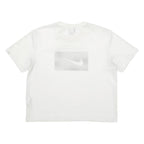 NIKE Cropped Womens Jersey White Crew Neck M
