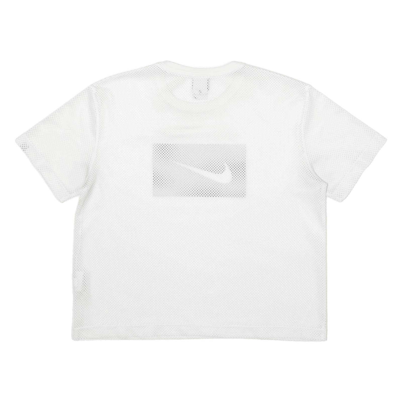 NIKE Cropped Womens Jersey White Crew Neck M