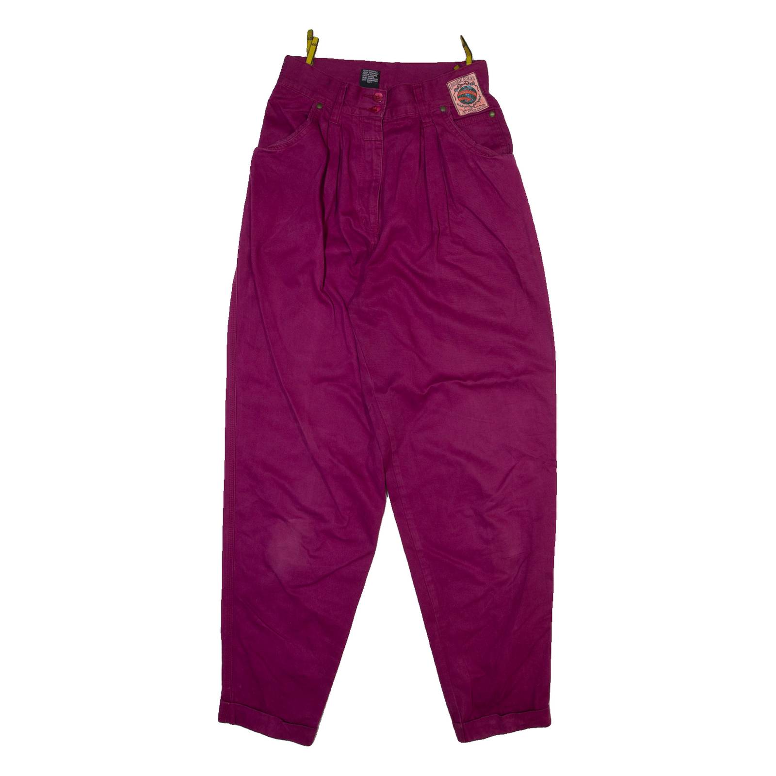 C AND A Womens Trousers Purple Regular Tapered W26 L30