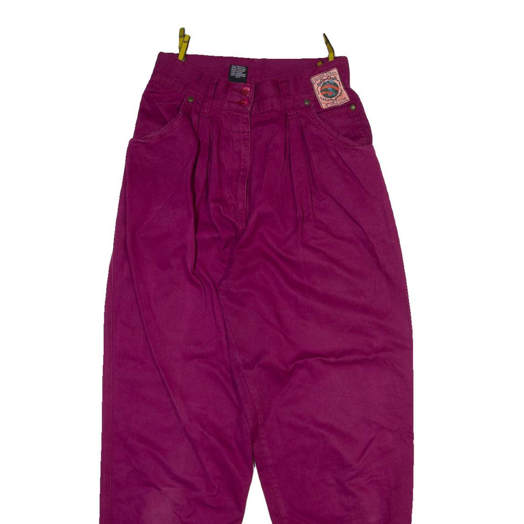 C AND A Womens Trousers Purple Regular Tapered W26 L30