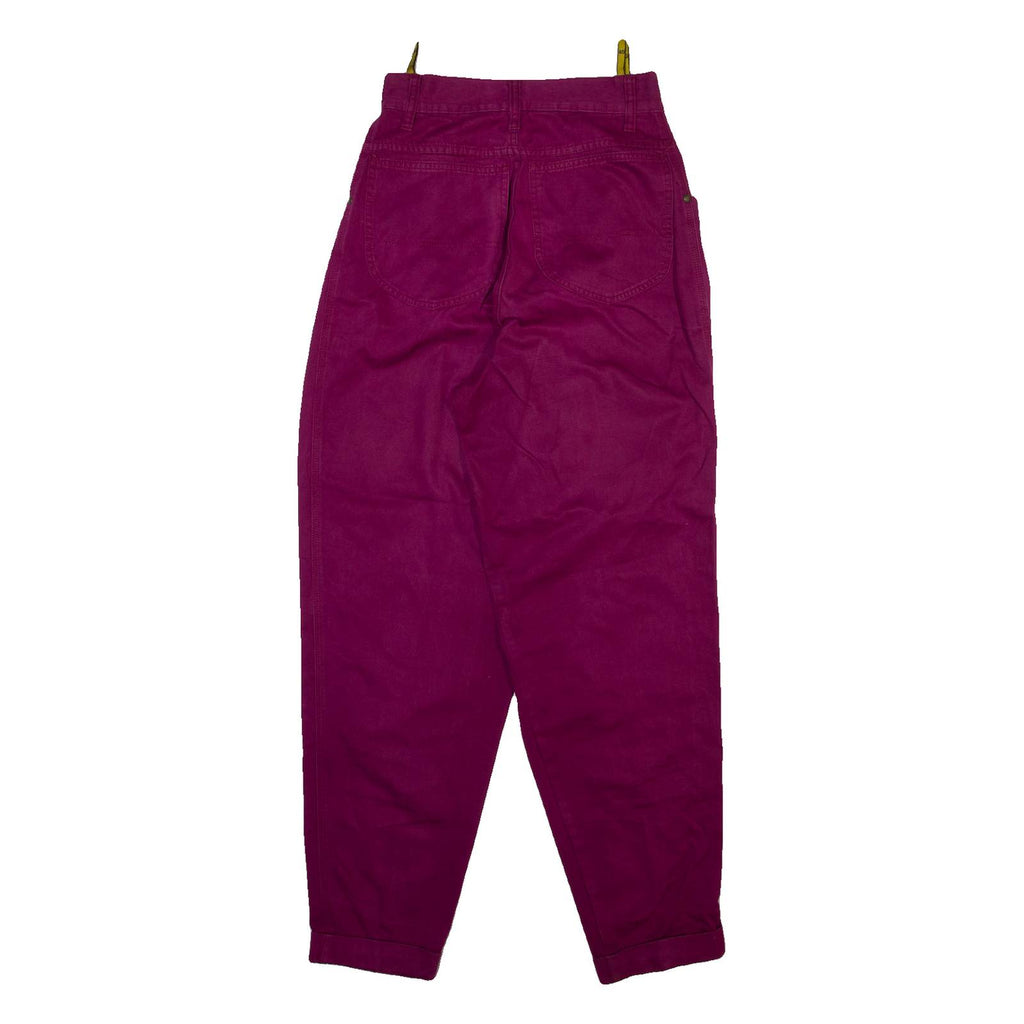 C AND A Womens Trousers Purple Regular Tapered W26 L30