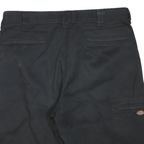 DICKIES Mens Black Casual Shorts L W36 Workwear Polyester Blend Comfortable