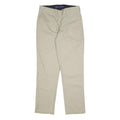 DICKIES Mens Slim Beige Cotton Blend Slim Straight Trousers W32 L29 Workwear
