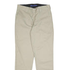 DICKIES Mens Slim Beige Cotton Blend Slim Straight Trousers W32 L29 Workwear