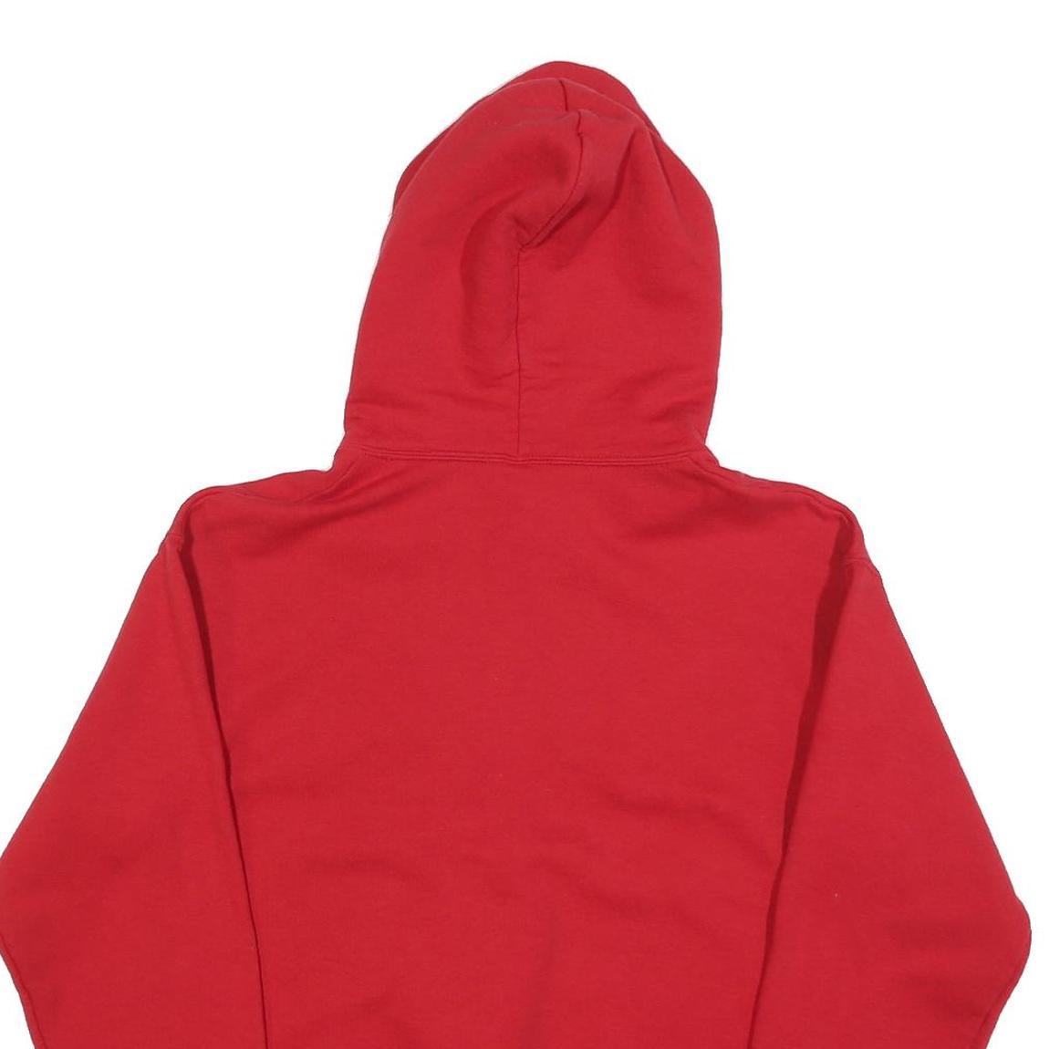 JERZEES Mens Red Center Grove CG Trojans Pullover Hoodie M Casual Comfort