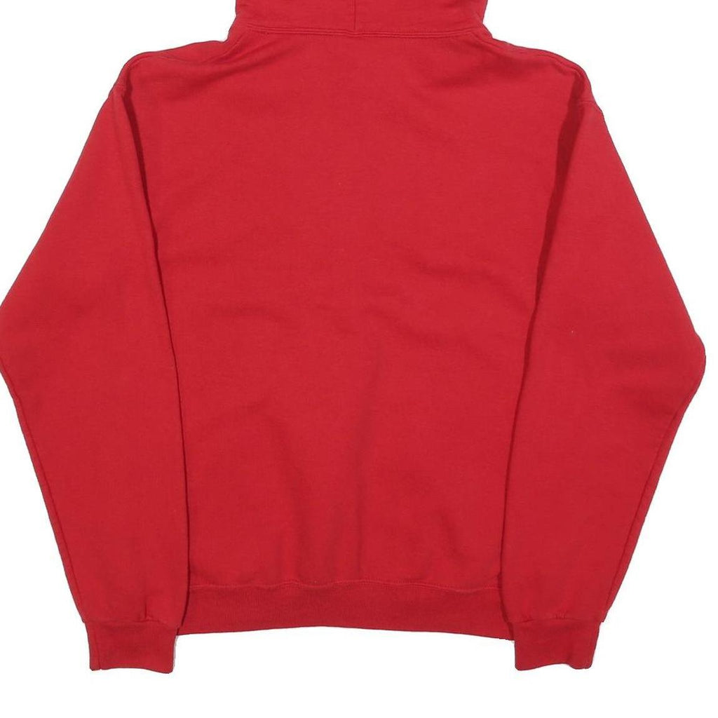 JERZEES Mens Red Center Grove CG Trojans Pullover Hoodie M Casual Comfort