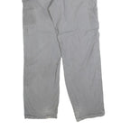 CARHARTT Mens Relaxed Grey Cotton Blend Zip Trousers W32 L32 Workwear Casual