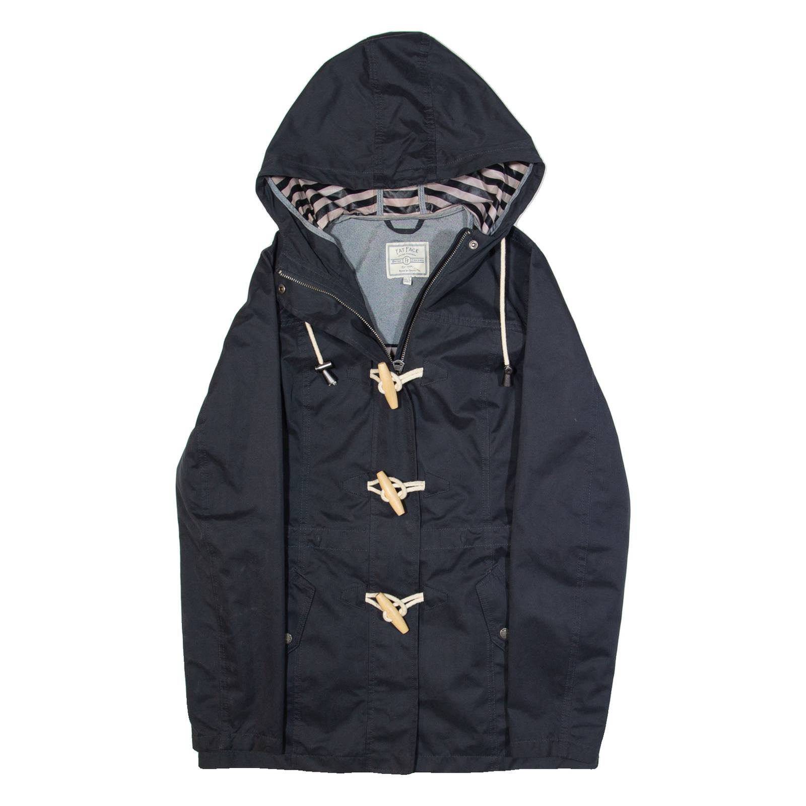 FAT FACE Womens Jacket Blue Hooded S