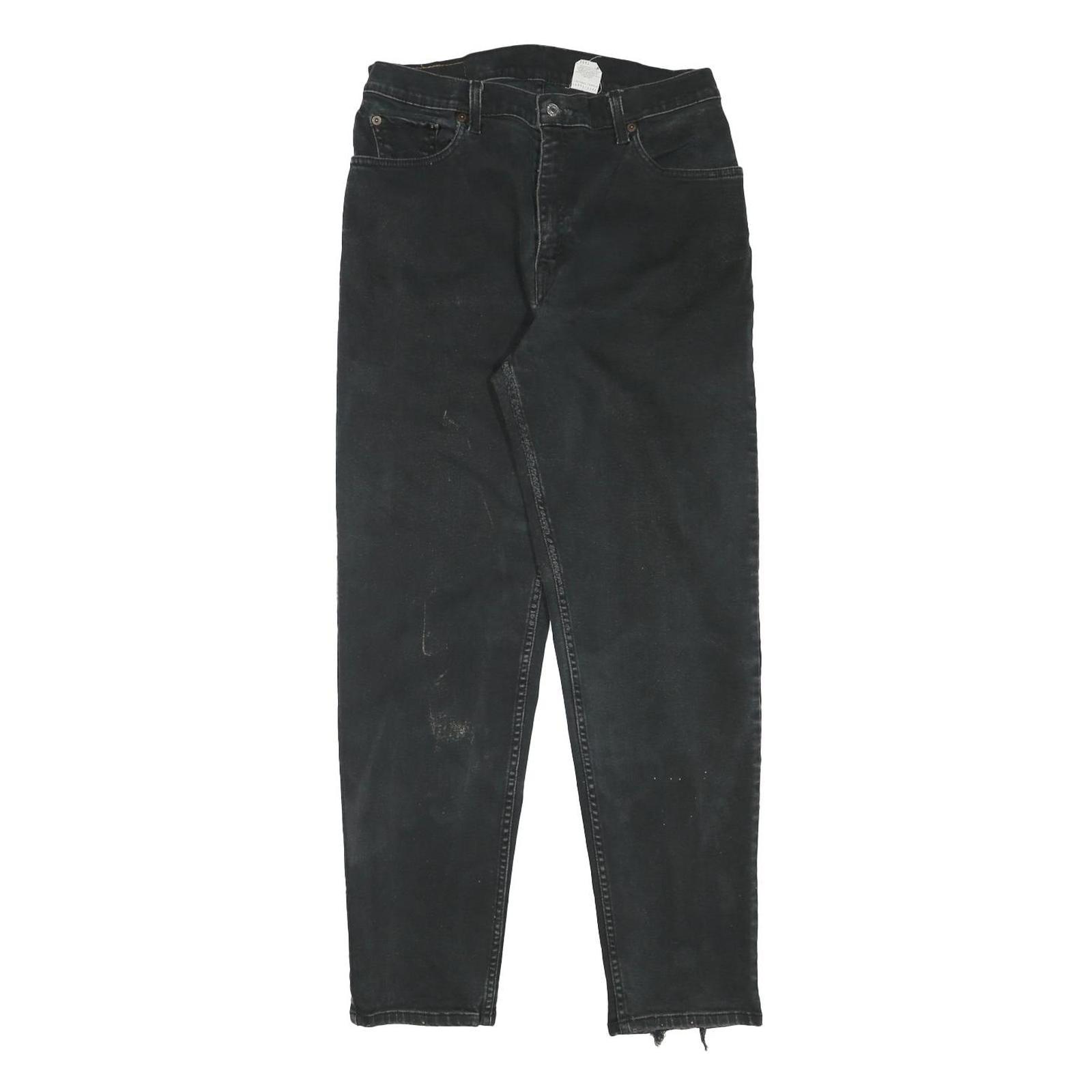 LEVI'S Mens Slim Black Jeans Denim Fair W29 L29 Cotton Blend Zip Classic Fit