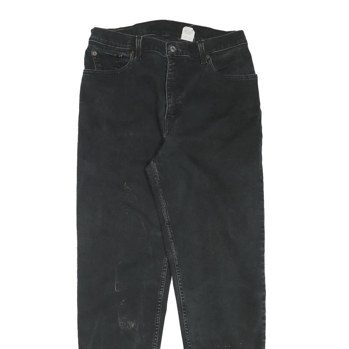 LEVI'S Mens Slim Black Jeans Denim Fair W29 L29 Cotton Blend Zip Classic Fit
