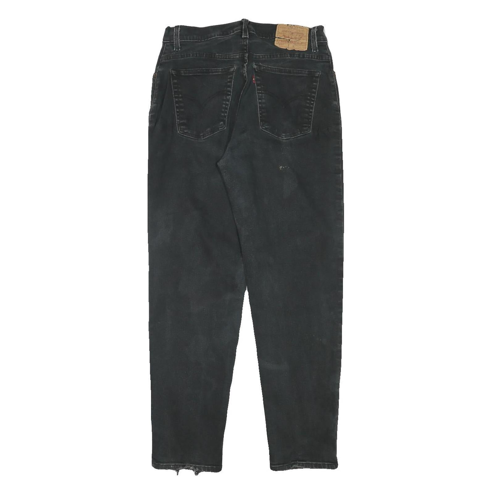LEVI'S Mens Slim Black Jeans Denim Fair W29 L29 Cotton Blend Zip Classic Fit