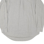 RALPH LAUREN Mens Grey & White Checked Cotton Blend Shirt L Classic Button Down