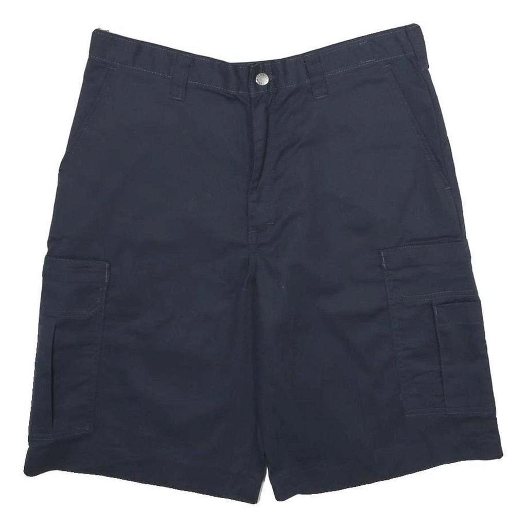 DICKIES Mens Navy Cargo Shorts L W34 Polyester Blend Casual Workwear