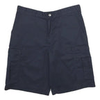 DICKIES Mens Navy Cargo Shorts L W34 Polyester Blend Casual Workwear