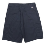 DICKIES Mens Navy Cargo Shorts L W34 Polyester Blend Casual Workwear
