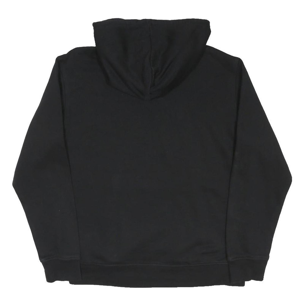ADIDAS ORIGINALS Womens Black Pullover Hoodie UK 12 Cotton Blend Drawstring
