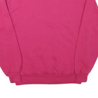 JERZEES Womens Pink Crew Neck Sweatshirt M Plain Cotton Blend Pullover