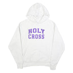 CHAMPION REVERSE WEAVE Mens White Holy Cross Pullover Hoodie L Cotton Blend