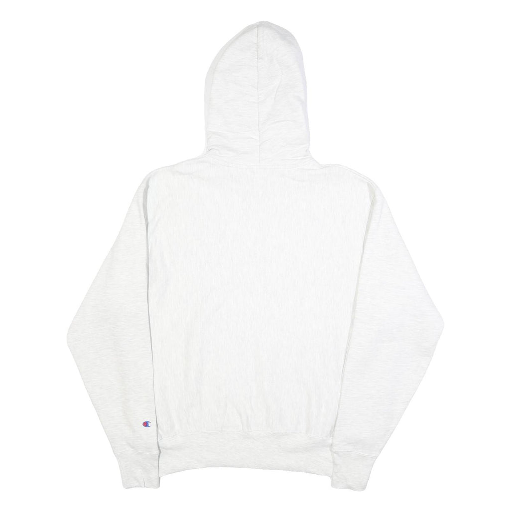 CHAMPION REVERSE WEAVE Mens White Holy Cross Pullover Hoodie L Cotton Blend