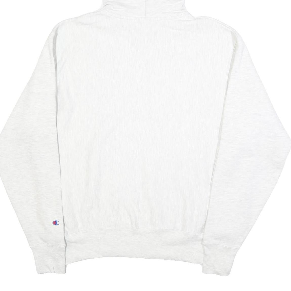 CHAMPION REVERSE WEAVE Mens White Holy Cross Pullover Hoodie L Cotton Blend