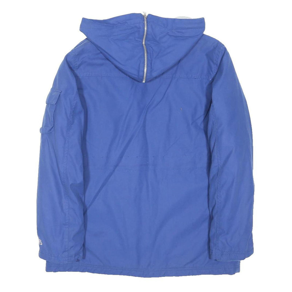 NFL Womens Blue Cotton Blend Zip Jacket M Hooded Casual Pockets NFL Logo