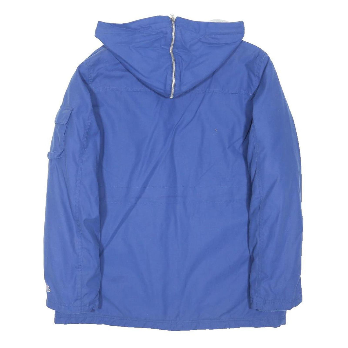 NFL Womens Blue Cotton Blend Zip Jacket M Hooded Casual Pockets NFL Logo