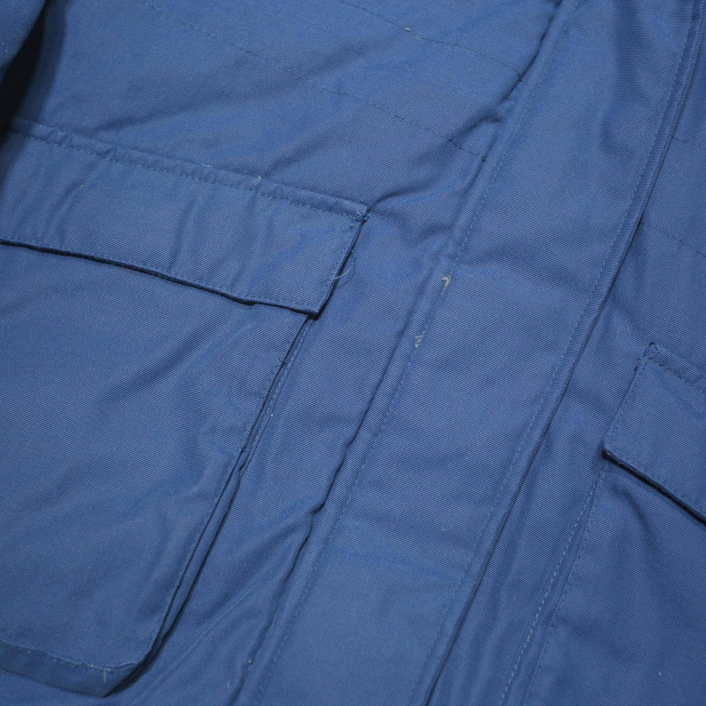 NFL Womens Blue Cotton Blend Zip Jacket M Hooded Casual Pockets NFL Logo