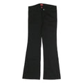 DICKIES Mens Black Cotton Regular Fit Bootcut Trousers W30 L30 Workwear