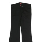 DICKIES Mens Black Cotton Regular Fit Bootcut Trousers W30 L30 Workwear