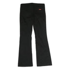 DICKIES Mens Black Cotton Regular Fit Bootcut Trousers W30 L30 Workwear