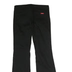 DICKIES Mens Black Cotton Regular Fit Bootcut Trousers W30 L30 Workwear