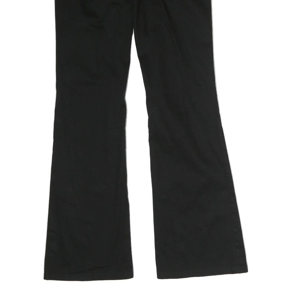 DICKIES Mens Black Cotton Regular Fit Bootcut Trousers W30 L30 Workwear
