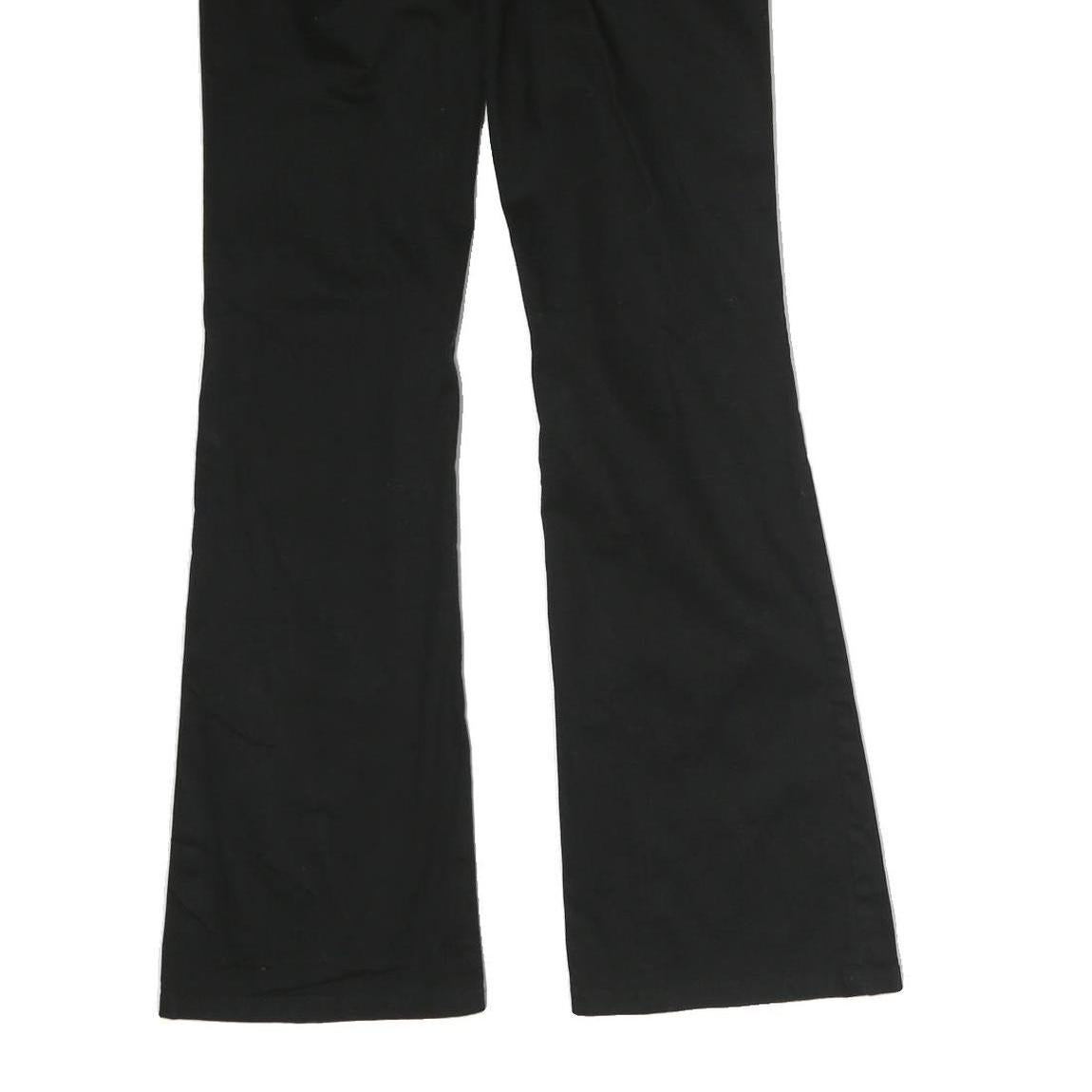 DICKIES Mens Black Cotton Regular Fit Bootcut Trousers W30 L30 Workwear