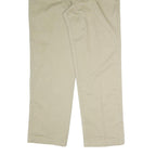DICKIES Mens Cotton Blend Beige Regular Fit Straight Leg Trousers W37 L33