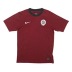 NIKE Mens Maroon Sparta Praha Football T-Shirt XS Short Sleeve Crew Neck Sport
