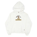 WESTHALL Mens White University Of New Brunswick Pullover Hoodie L Cotton Blend