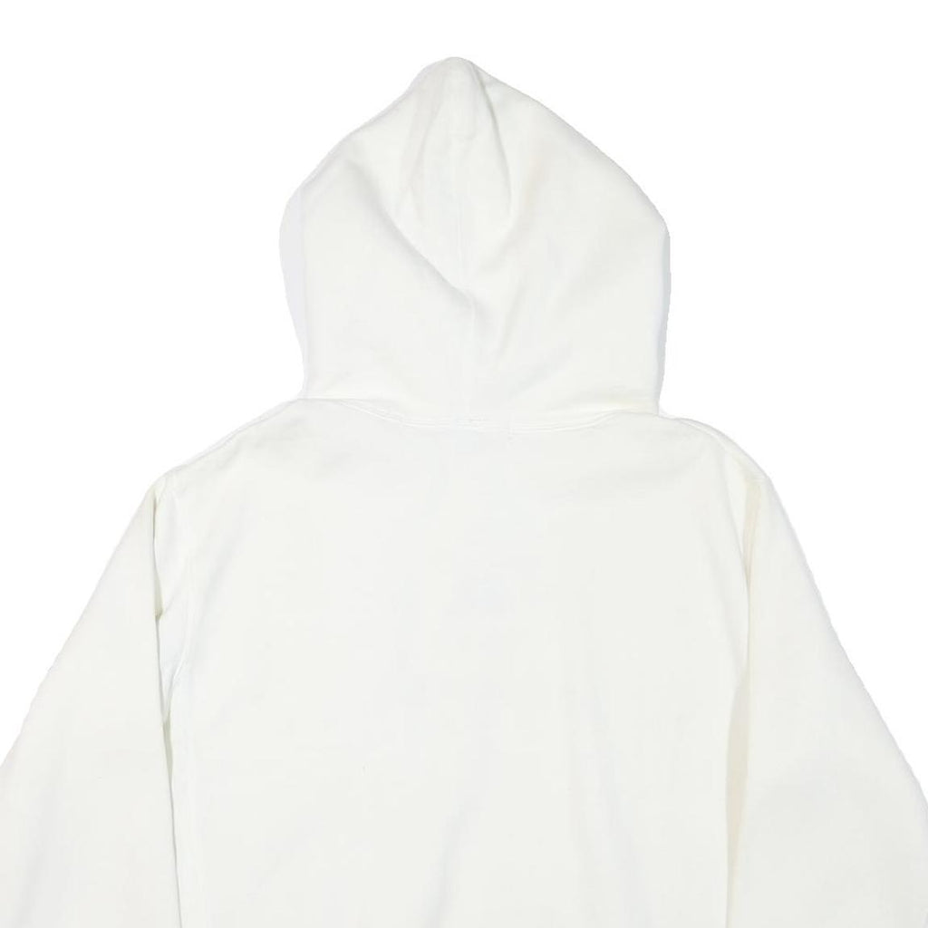 WESTHALL Mens White University Of New Brunswick Pullover Hoodie L Cotton Blend