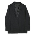 ZARA BASIC Womens Black Jacket XS Acrylic Blend Plain Classic Tailored