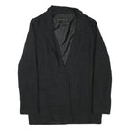 ZARA BASIC Womens Black Jacket XS Acrylic Blend Plain Classic Tailored