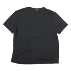 CALVIN KLEIN Mens Black M Short Sleeve Crew Neck Plain T-Shirt Cotton Blend