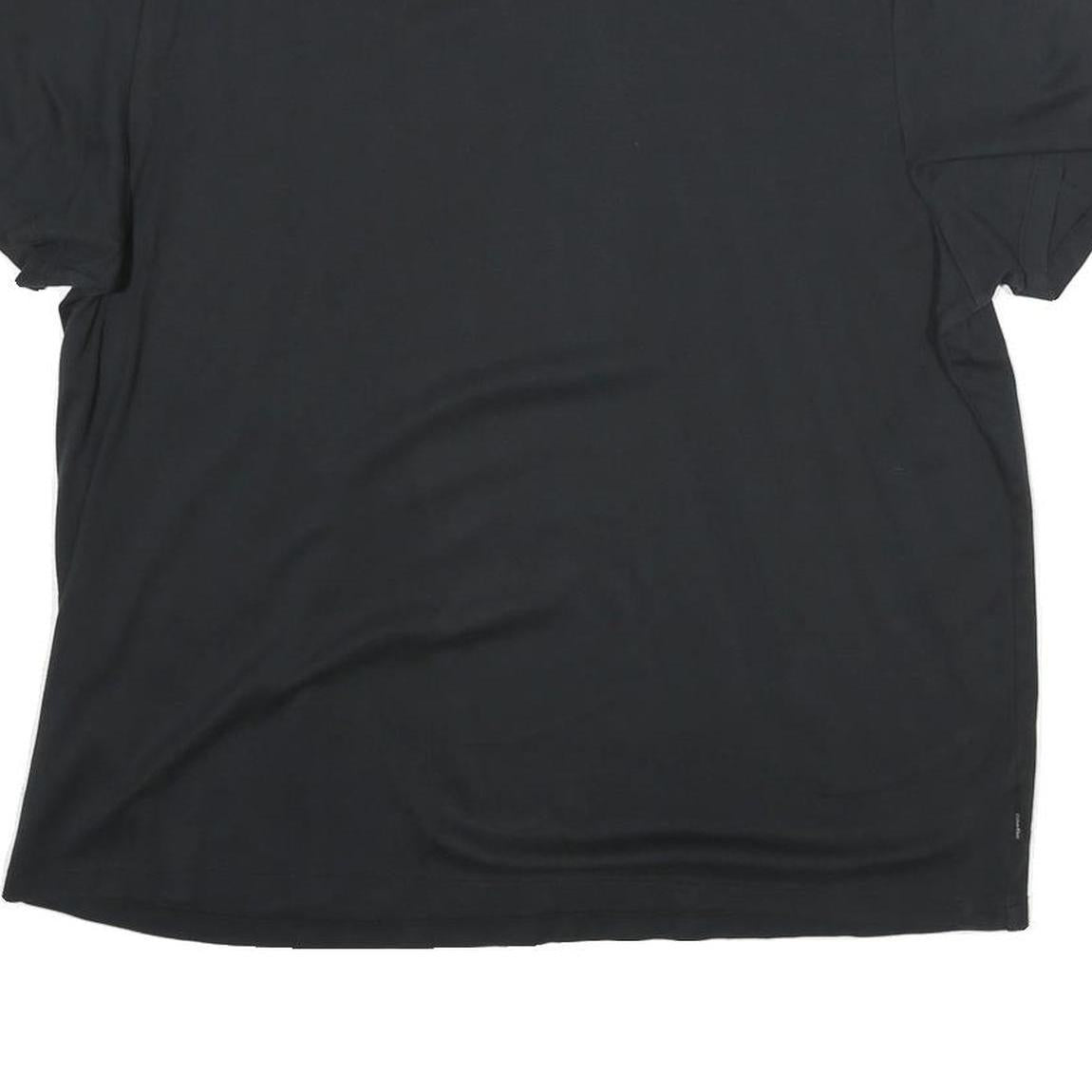 CALVIN KLEIN Mens Black M Short Sleeve Crew Neck Plain T-Shirt Cotton Blend