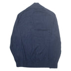 NAUTICA Mens Jumper Blue 1/4 Zip Tight Knit L