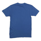 COCA COLA Mens Blue Graphic T-Shirt M Short Sleeve Crew Neck Korean Text Print