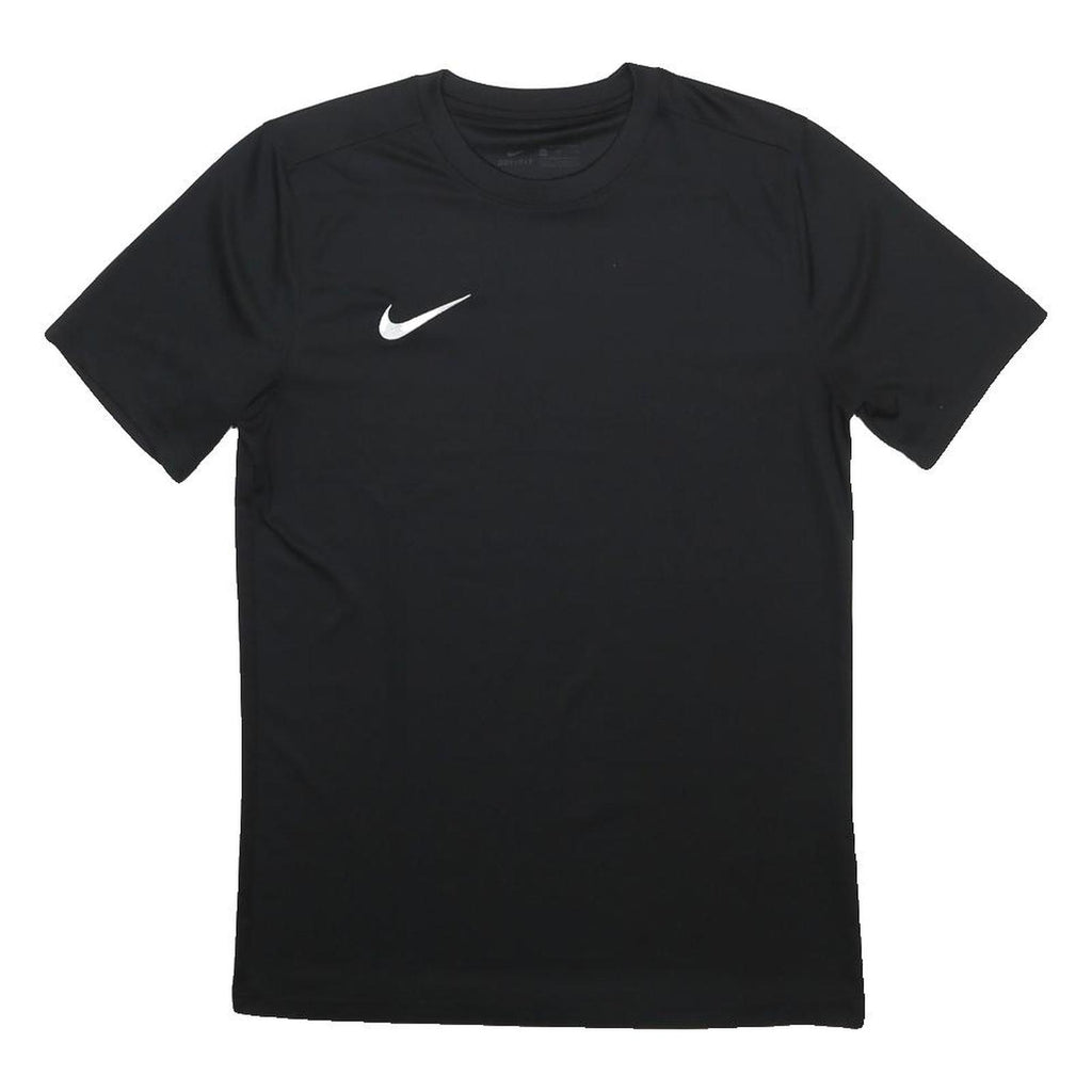 NIKE Mens Black Plain T-Shirt M Short Sleeve Crew Neck Sportswear