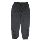 REEBOK Mens Joggers Black L W32 L33 Elastic Waist Polyester Blend Activewear