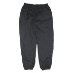 REEBOK Mens Joggers Black L W32 L33 Elastic Waist Polyester Blend Activewear