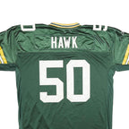 REEBOK Mens Green Polyester Football T-Shirt 2XL Short Sleeve V-Neck Sportswear