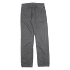 LEVI'S Mens Regular Fit Grey Cotton Blend Trousers W29 L32 Zip Closure Casual