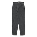 LEVI'S Womens Slim Black Denim Jeans W24 L26 Zip Closure Stylish